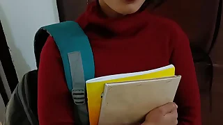 Hot Indian Desi neighbourhood pub day fuck with boyfriend on clear Hindi audio